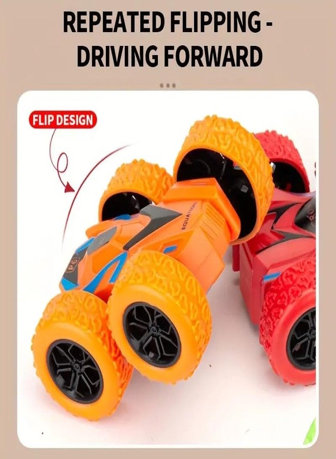 ASIAN Kids Fun Push and Go Vehicle Monster 3D Tumbling Car Toys | Friction Powered Toys for Imaginative Play | Little Rotating Stunt Car Toys for Kids, Ages 3 Years - Color May Vary - Image 3